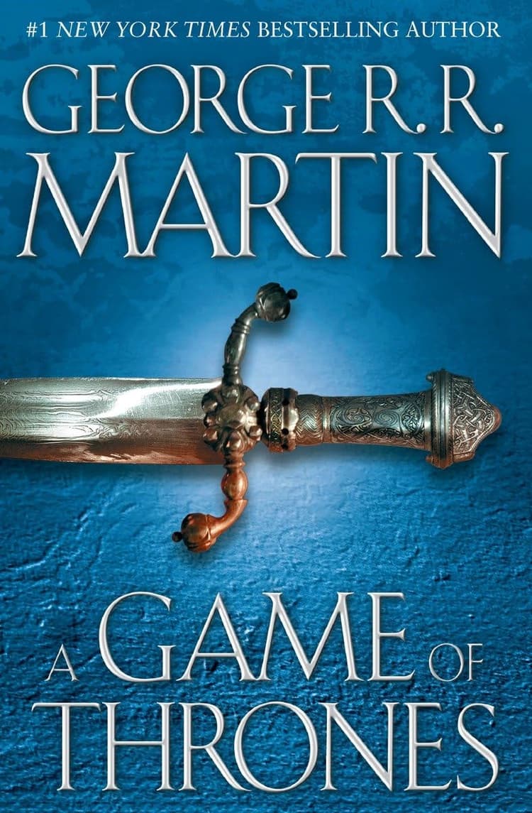 A Game of Thrones book cover